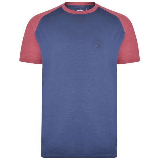 Kam Jeans 5314 Twin pack T-shirts Black/Navy - Μακό μπλουζάκια - Aνδρικά μπλουζεσ μεγάλα μεγέθη