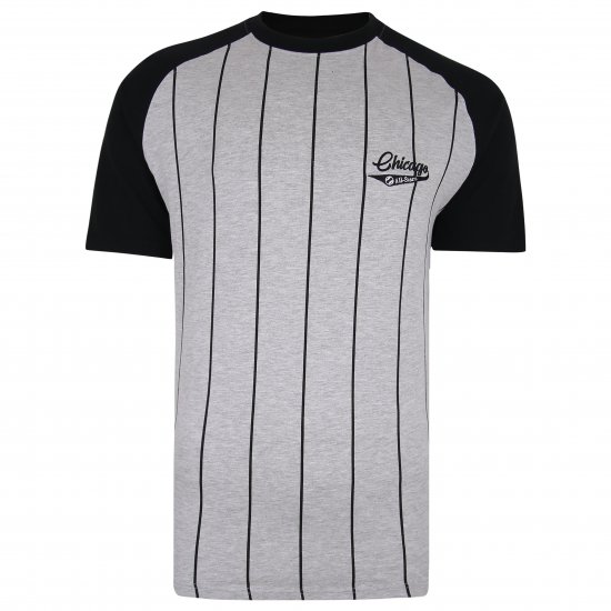 Kam Jeans 5360 Chicago Grey T-Shirt - Μακό μπλουζάκια - Aνδρικά μπλουζεσ μεγάλα μεγέθη