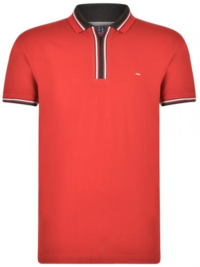 Kam Jeans 5409 Polo Burgundy - Πόλο μπλουζάκια - Aνδρικά μπλουζακια πολο μεγάλα μεγέθη