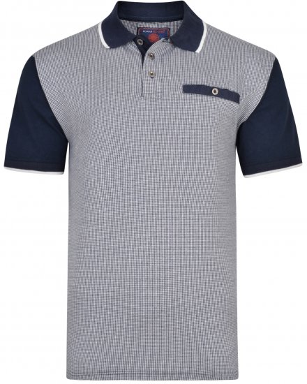 Kam Jeans 5421 Polo Navy - Πόλο μπλουζάκια - Aνδρικά μπλουζακια πολο μεγάλα μεγέθη