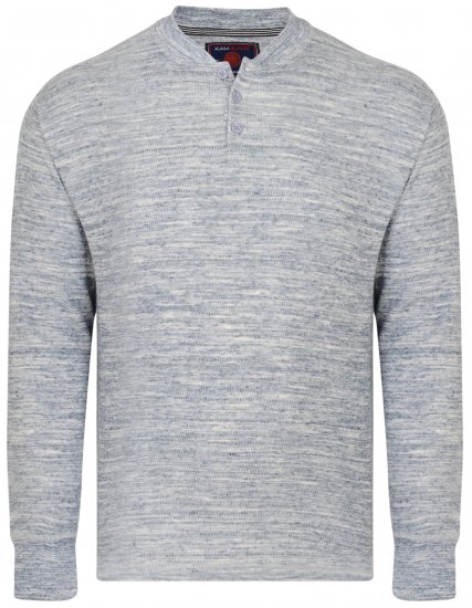 Kam Jeans 5424 Button collar Sweatshirt - φούτερ/Φούτερ με κουκούλα - φούτερ/Φούτερ με κουκούλα ανδρικά μεγάλα μεγέθη 