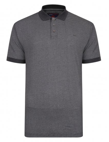 Kam Jeans Casual Look Polo Charcoal - Πόλο μπλουζάκια - Aνδρικά μπλουζακια πολο μεγάλα μεγέθη
