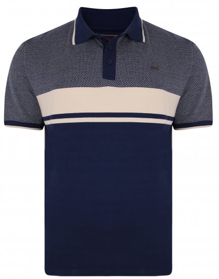 Kam Jeans 5438 Textured Weave Polo - Πόλο μπλουζάκια - Aνδρικά μπλουζακια πολο μεγάλα μεγέθη