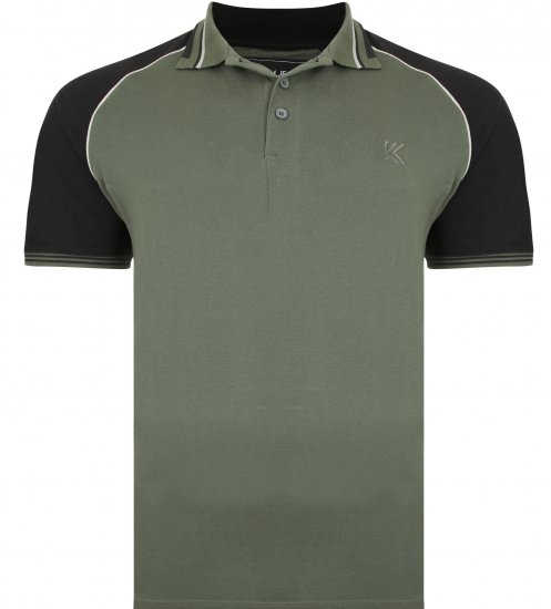 Kam Jeans 5445 Pique Polo Khaki - Πόλο μπλουζάκια - Aνδρικά μπλουζακια πολο μεγάλα μεγέθη
