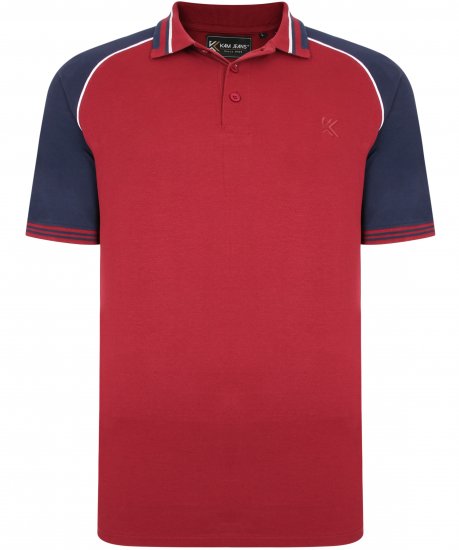 Kam Jeans 5445 Pique Polo Burgundy - Πόλο μπλουζάκια - Aνδρικά μπλουζακια πολο μεγάλα μεγέθη