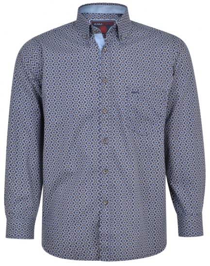 Kam Jeans 6196 LS Paisley Print Shirt - Πουκάμισα - Aνδρικά πουκαμισα μεγαλα μεγάλα μεγέθη