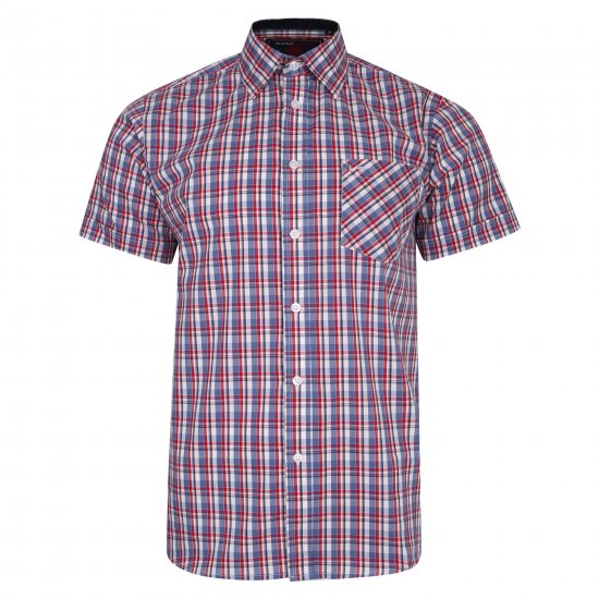 Kam Jeans 6202 Casual Shirt Red - Πουκάμισα - Aνδρικά πουκαμισα μεγαλα μεγάλα μεγέθη