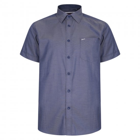 Kam Jeans 6203 Smart/Casual Shirt Indigo - Πουκάμισα - Aνδρικά πουκαμισα μεγαλα μεγάλα μεγέθη