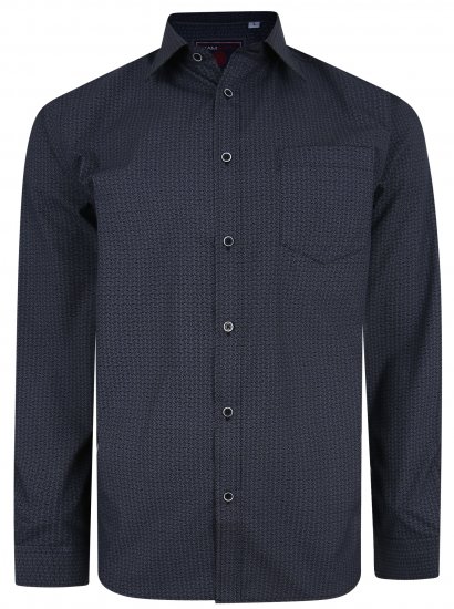 Kam Jeans 6209 LS Smart Pattern Print Shirt - Πουκάμισα - Aνδρικά πουκαμισα μεγαλα μεγάλα μεγέθη