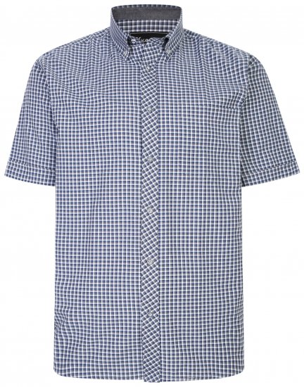 Kam Jeans 6219 Short sleeve Shirt Charcoal - Πουκάμισα - Aνδρικά πουκαμισα μεγαλα μεγάλα μεγέθη