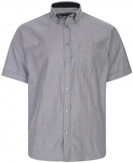 Kam Jeans 6224 Short sleeve Shirt Charcoal - Πουκάμισα - Aνδρικά πουκαμισα μεγαλα μεγάλα μεγέθη