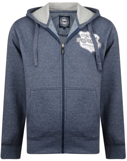 Kam Jeans 704 Customs Hoodie Denim - φούτερ/Φούτερ με κουκούλα - φούτερ/Φούτερ με κουκούλα ανδρικά μεγάλα μεγέθη 