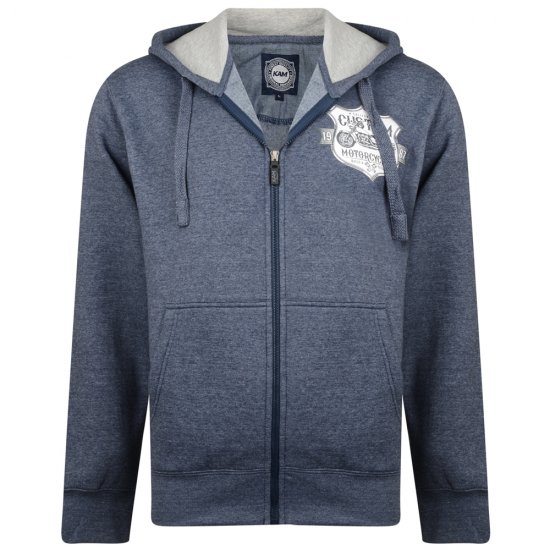 Kam Jeans 704 Customs Hoodie Denim - φούτερ/Φούτερ με κουκούλα - φούτερ/Φούτερ με κουκούλα ανδρικά μεγάλα μεγέθη 