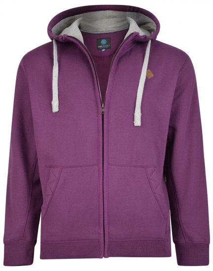 Kam Jeans 717 Hoodie Purple - φούτερ/Φούτερ με κουκούλα - φούτερ/Φούτερ με κουκούλα ανδρικά μεγάλα μεγέθη 