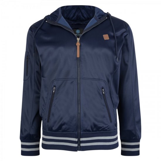 Kam Jeans 799 Tricot Hoody Navy - φούτερ/Φούτερ με κουκούλα - φούτερ/Φούτερ με κουκούλα ανδρικά μεγάλα μεγέθη 