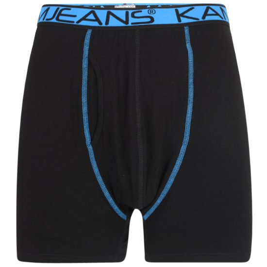 Kam Jeans Boxershorts Black and Navy 2-Pack - Εσώρουχα/Μαγιό - Aνδρικά Εσώρουχα μεγάλα μεγέθη