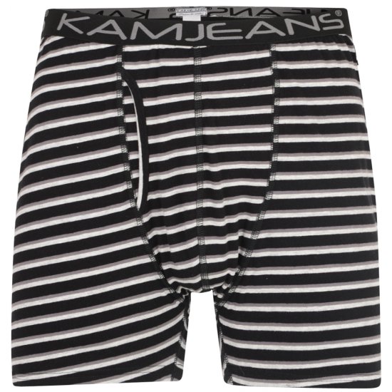Kam Jeans Striped Boxershorts 2-Pack - Εσώρουχα/Μαγιό - Aνδρικά Εσώρουχα μεγάλα μεγέθη