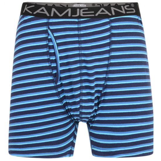 Kam Jeans Striped Boxershorts 2-Pack - Εσώρουχα/Μαγιό - Aνδρικά Εσώρουχα μεγάλα μεγέθη
