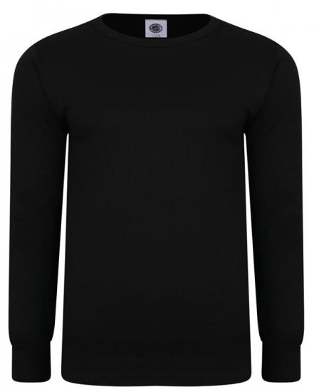 Kam Jeans 832 LS Thermal T-Shirt Black - Εσώρουχα/Μαγιό - Aνδρικά Εσώρουχα μεγάλα μεγέθη