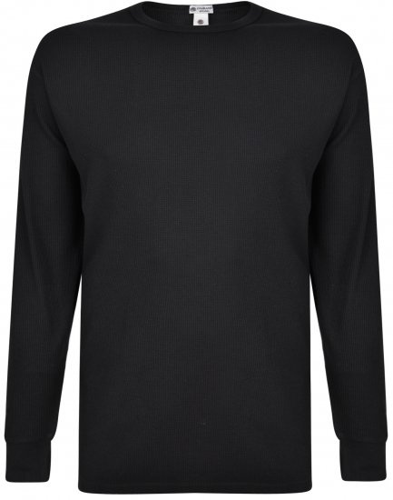 Kam Jeans 835 Long Sleeve Thermal T-shirt Black - Εσώρουχα/Μαγιό - Aνδρικά Εσώρουχα μεγάλα μεγέθη