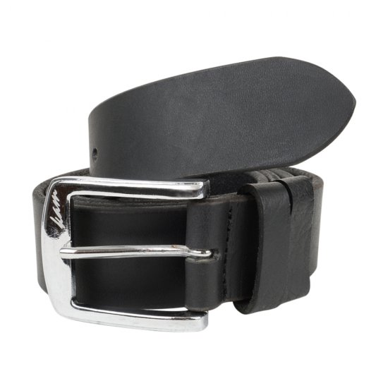 Kam 922 Jeans belt Genuine leather Black, 4cm - Ζώνες - Ανδρικές ζώνες μεγάλα μεγέθη