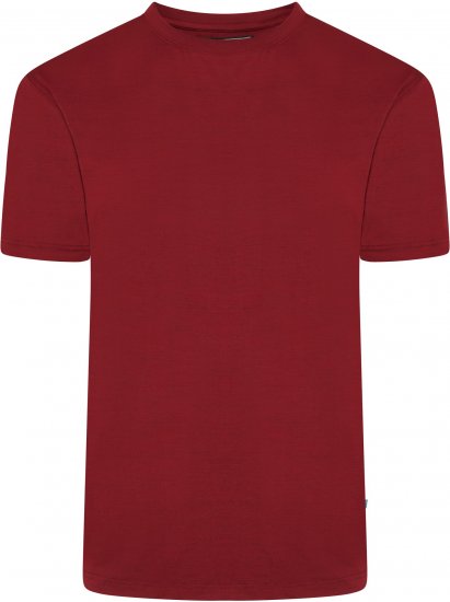 Kam Jeans AP001 XT Active Performance Marl Tee Burgundy - Μακό μπλουζάκια - Aνδρικά μπλουζεσ μεγάλα μεγέθη