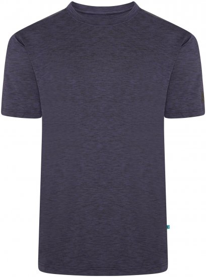 Kam Jeans AP001 XT Active Performance Marl Tee Indigo - Μακό μπλουζάκια - Aνδρικά μπλουζεσ μεγάλα μεγέθη