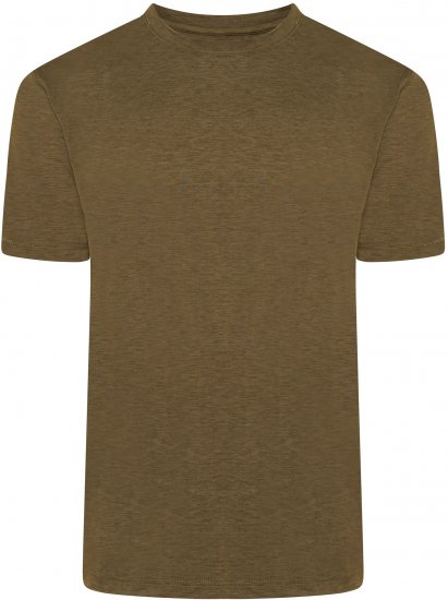 Kam Jeans AP001 XT Active Performance Marl Tee Khaki - Μακό μπλουζάκια - Aνδρικά μπλουζεσ μεγάλα μεγέθη