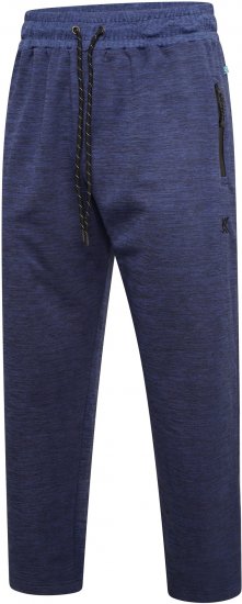 Kam Jeans AP006 Active Performance Marl Jog Pants Indigo - Αθλητικές φόρμες/σορτσάκια - Αθλητικές Φόρμες ανδρικεσ μεγάλα μεγέθη