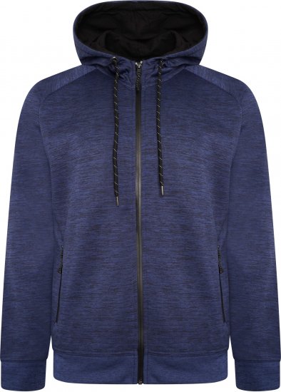 Kam Jeans AP008 Active Performance Hoodie Indigo - φούτερ/Φούτερ με κουκούλα - φούτερ/Φούτερ με κουκούλα ανδρικά μεγάλα μεγέθη 