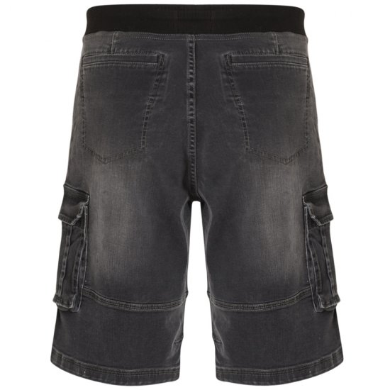 Kam Jeans Dito Denim Shorts Charcoal - Σορτς - Aνδρικεσ βερμουδεσ μεγαλα μεγάλα μεγέθη
