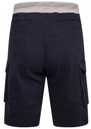 Kam Jeans Elvio Rib Waist Stretch Shorts Navy - Σορτς - Aνδρικεσ βερμουδεσ μεγαλα μεγάλα μεγέθη
