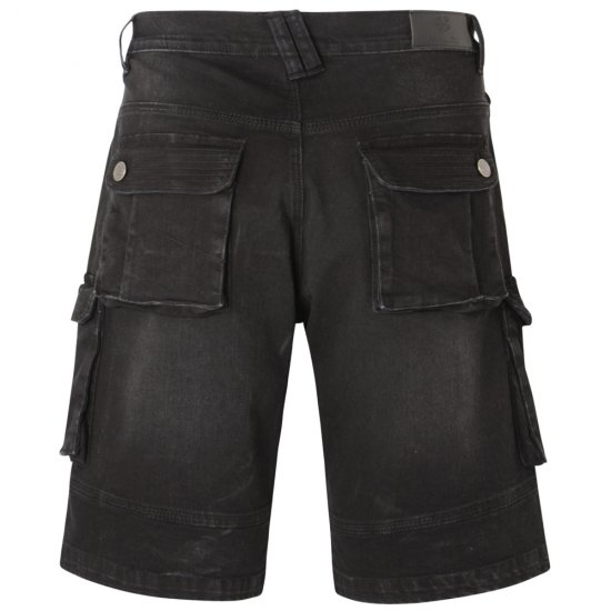 Kam Jeans Ivan Cargo Shorts Black - Σορτς - Aνδρικεσ βερμουδεσ μεγαλα μεγάλα μεγέθη