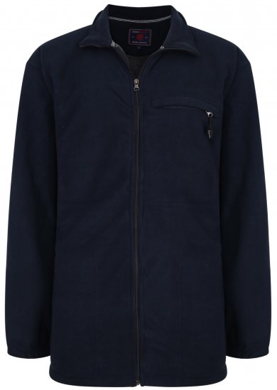 Kam Jeans KV100 Bonded Fleece Jacket Navy - Αθλητικά ρούχα & Outdoor - Aθλητικα ρούχα μεγάλα μεγέθη ανδρικά