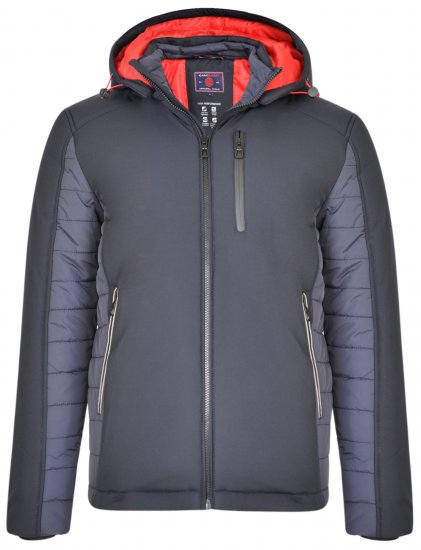 Kam Jeans KV107 Performance Jacket Navy - Μπουφάν - Aνδρικά μπουφαν μεγάλα μεγέθη