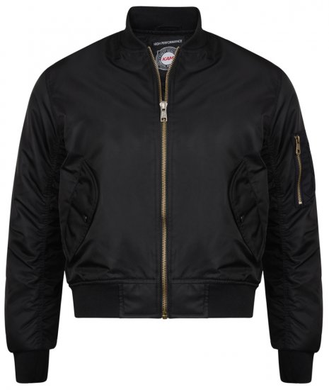 Kam Jeans KV75 Bomber Jacket Black - Μπουφάν - Aνδρικά μπουφαν μεγάλα μεγέθη