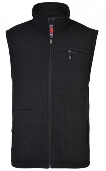 Kam Jeans KV99 Fleece Vest Black - Αθλητικά ρούχα & Outdoor - Aθλητικα ρούχα μεγάλα μεγέθη ανδρικά