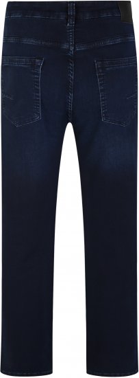 Kam Jeans Nunez Knitted Denim Stretch Fashion Jeans Dark Blue - Τζιν και παντελόνια - Aνδρικα τζιν παντελόνια μεγάλα μεγέθη