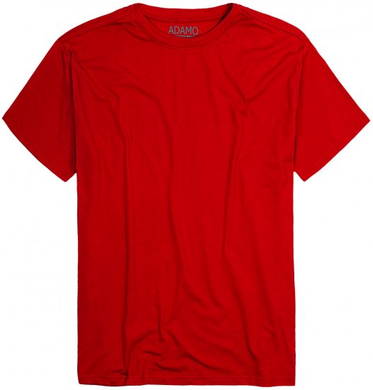 Adamo Kevin Regular fit T-shirt Red - Μακό μπλουζάκια - Aνδρικά μπλουζεσ μεγάλα μεγέθη