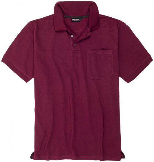 Adamo Klaas Regular fit Polo Shirt with Pocket Blackberry - Πόλο μπλουζάκια - Aνδρικά μπλουζακια πολο μεγάλα μεγέθη