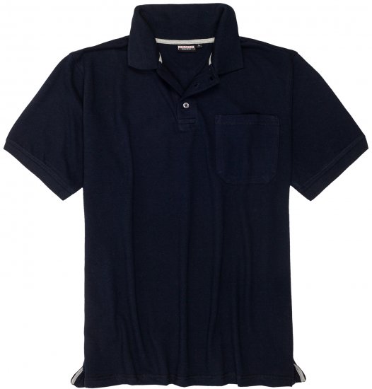 Adamo Klaas Regular fit Polo Shirt with Pocket Navy - Πόλο μπλουζάκια - Aνδρικά μπλουζακια πολο μεγάλα μεγέθη