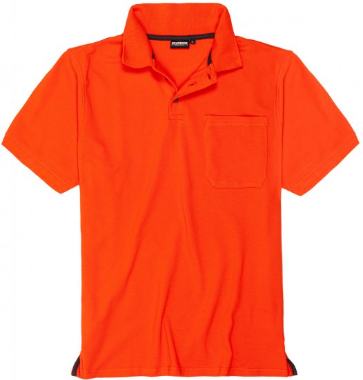 Adamo Klaas Regular fit Polo Shirt with Pocket Orange - Πόλο μπλουζάκια - Aνδρικά μπλουζακια πολο μεγάλα μεγέθη