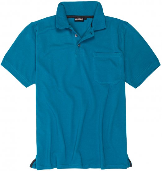 Adamo Klaas Regular fit Polo Shirt with Pocket Petrol - Πόλο μπλουζάκια - Aνδρικά μπλουζακια πολο μεγάλα μεγέθη