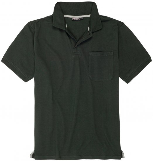 Adamo Klaas Regular fit Polo Shirt with Pocket Pine Green - Πόλο μπλουζάκια - Aνδρικά μπλουζακια πολο μεγάλα μεγέθη