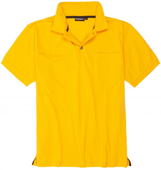 Adamo Klaas Regular fit Polo Shirt with Pocket Yellow - Πόλο μπλουζάκια - Aνδρικά μπλουζακια πολο μεγάλα μεγέθη