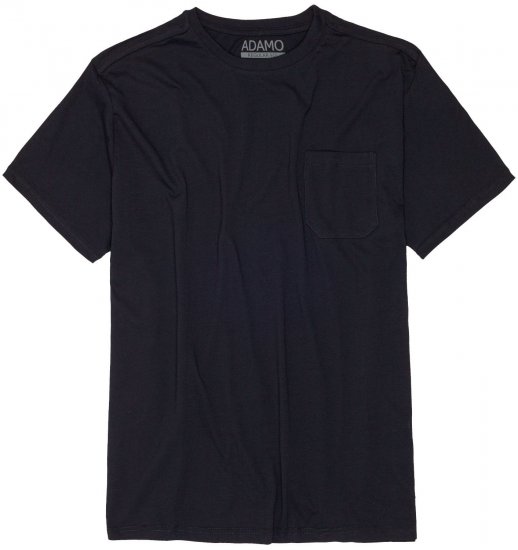 Adamo Kody Regular fit T-shirt with Pocket Navy - Μακό μπλουζάκια - Aνδρικά μπλουζεσ μεγάλα μεγέθη