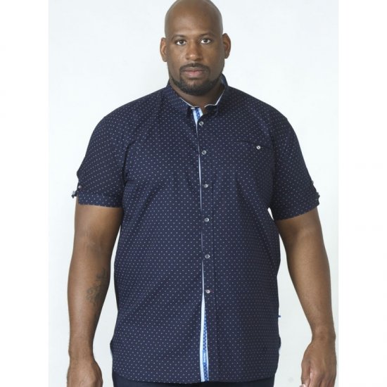 D555 Kurt Printed Short Sleeve Shirt - Πουκάμισα - Aνδρικά πουκαμισα μεγαλα μεγάλα μεγέθη
