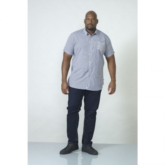 D555 Hank Gingham Short Sleeve Shirt - Πουκάμισα - Aνδρικά πουκαμισα μεγαλα μεγάλα μεγέθη