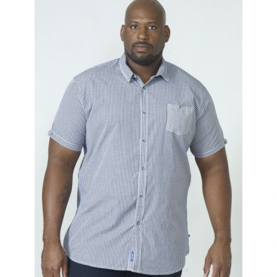 D555 Hank Gingham Short Sleeve Shirt - Πουκάμισα - Aνδρικά πουκαμισα μεγαλα μεγάλα μεγέθη