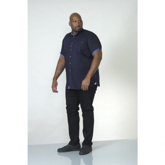 D555 Tim Short Sleeve Shirt Navy - Πουκάμισα - Aνδρικά πουκαμισα μεγαλα μεγάλα μεγέθη